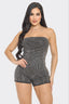 Star Studded Strapless Romper