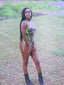 Army Fete Bodysuit - FINAL SALE