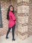 Flared Long Sleeve Bodysuit | Burgundy - FINAL SALE