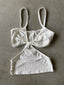 Ribbed Side Cuts Top | White
