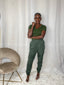 Monochrome Jogger Set | Army Green