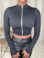 Carmen Long Sleeve Top | Black