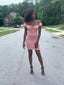 Leah Off-Shoulder Dress | Mauve - FINAL SALE