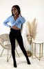 Long Sleeve Knit Top | Blue