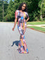 Patchwork | Multi Color Flare Jumpsuit - FINAL SALE