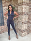 Body Con Jumpsuit | Black - FINAL SALE