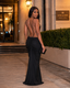 Monaco Open Back Ruched Maxi Dress