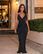Monaco Open Back Ruched Maxi Dress