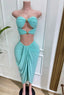 Havana Nights Skirt Set | Aqua Blue