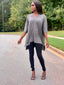 Poncho Sleeve Shirt | Charcoal - FINAL SALE