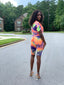 tie dye biker shorts set