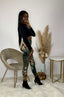 Snakeskin Pants Set | Green